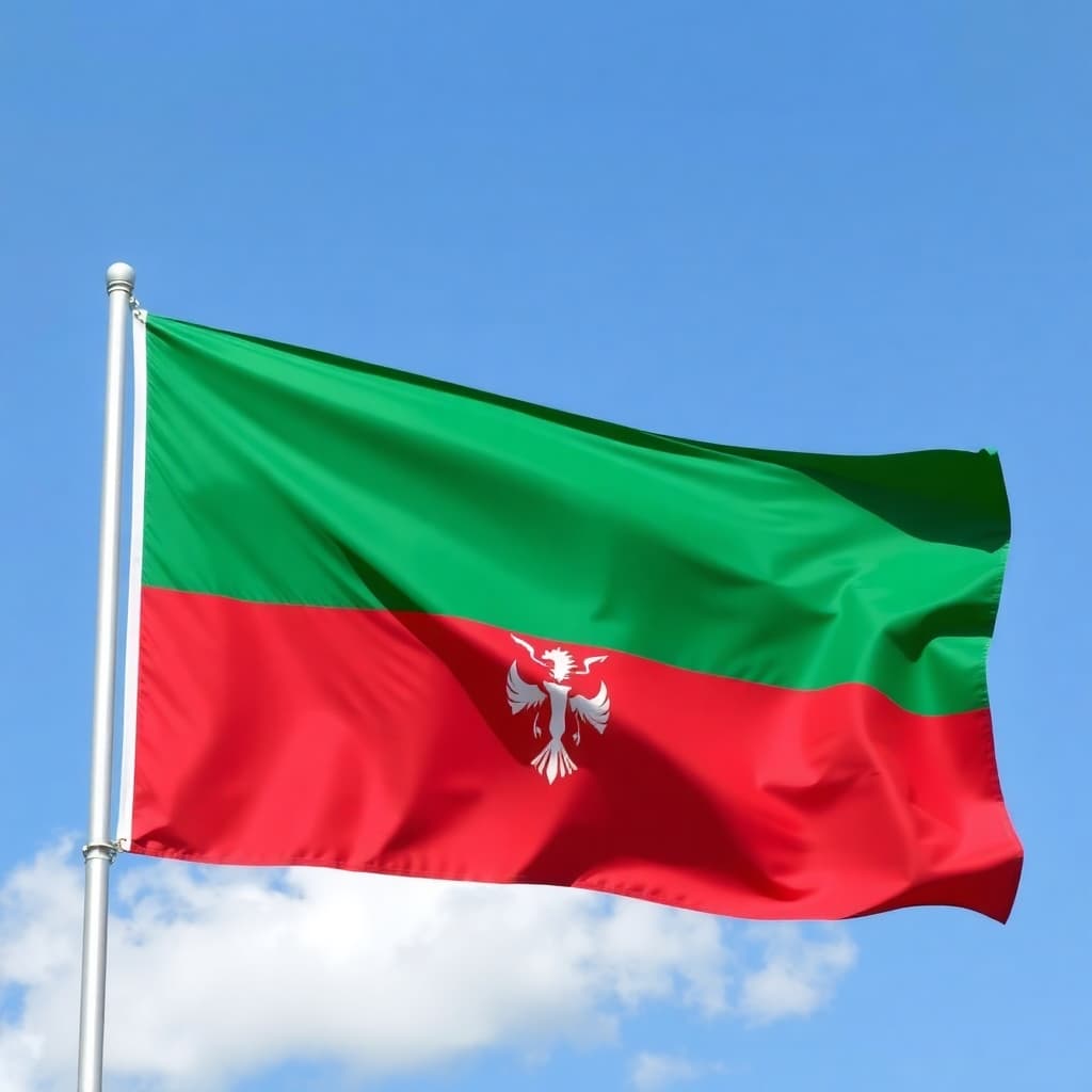 The flag of Bulgaria