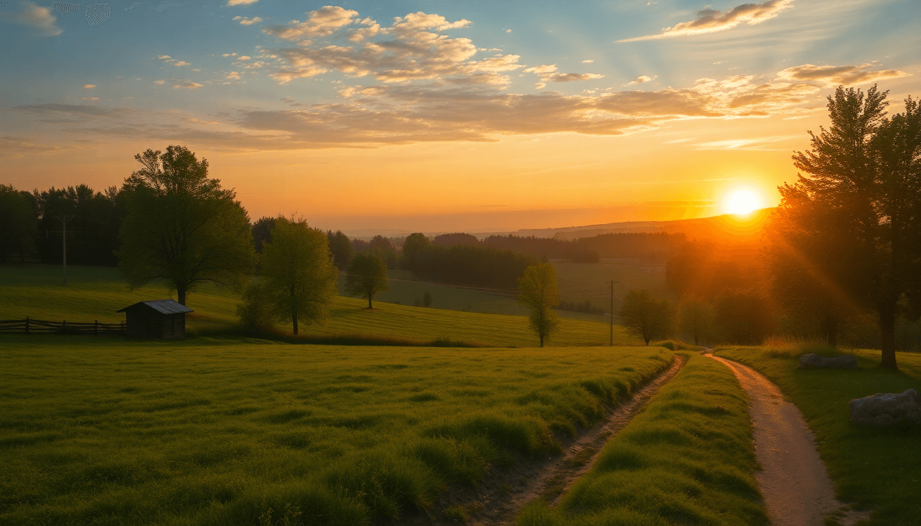 A serene countryside