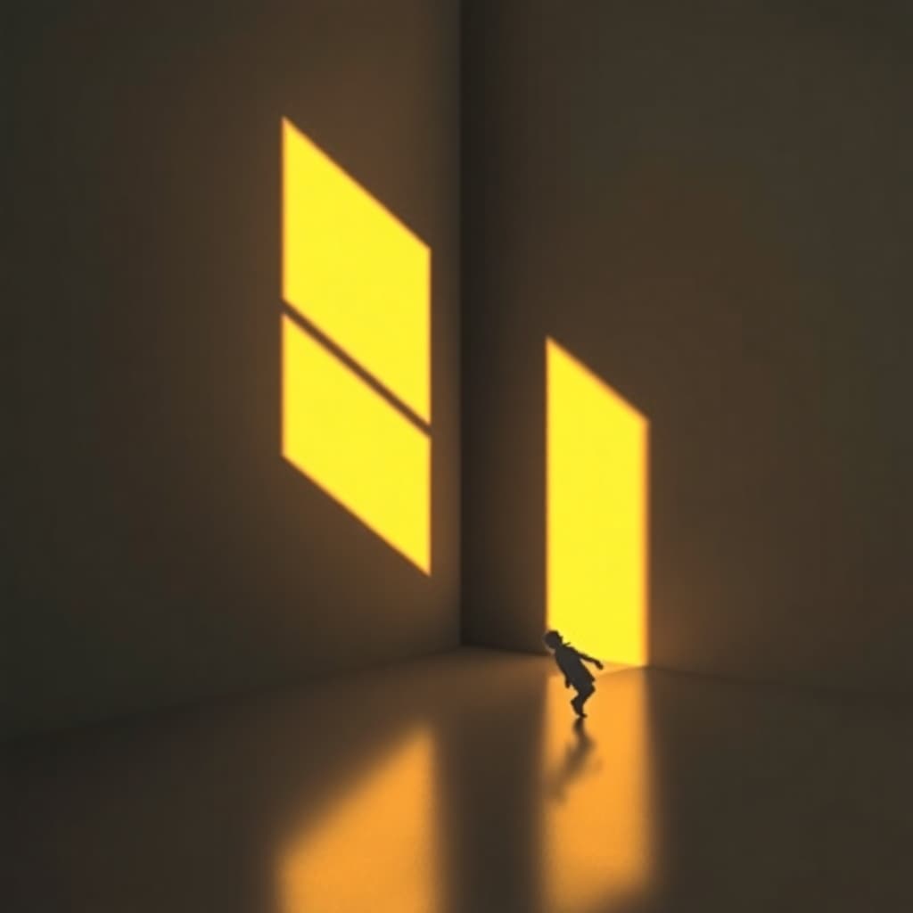 Dance of light and shadow in geometric forms