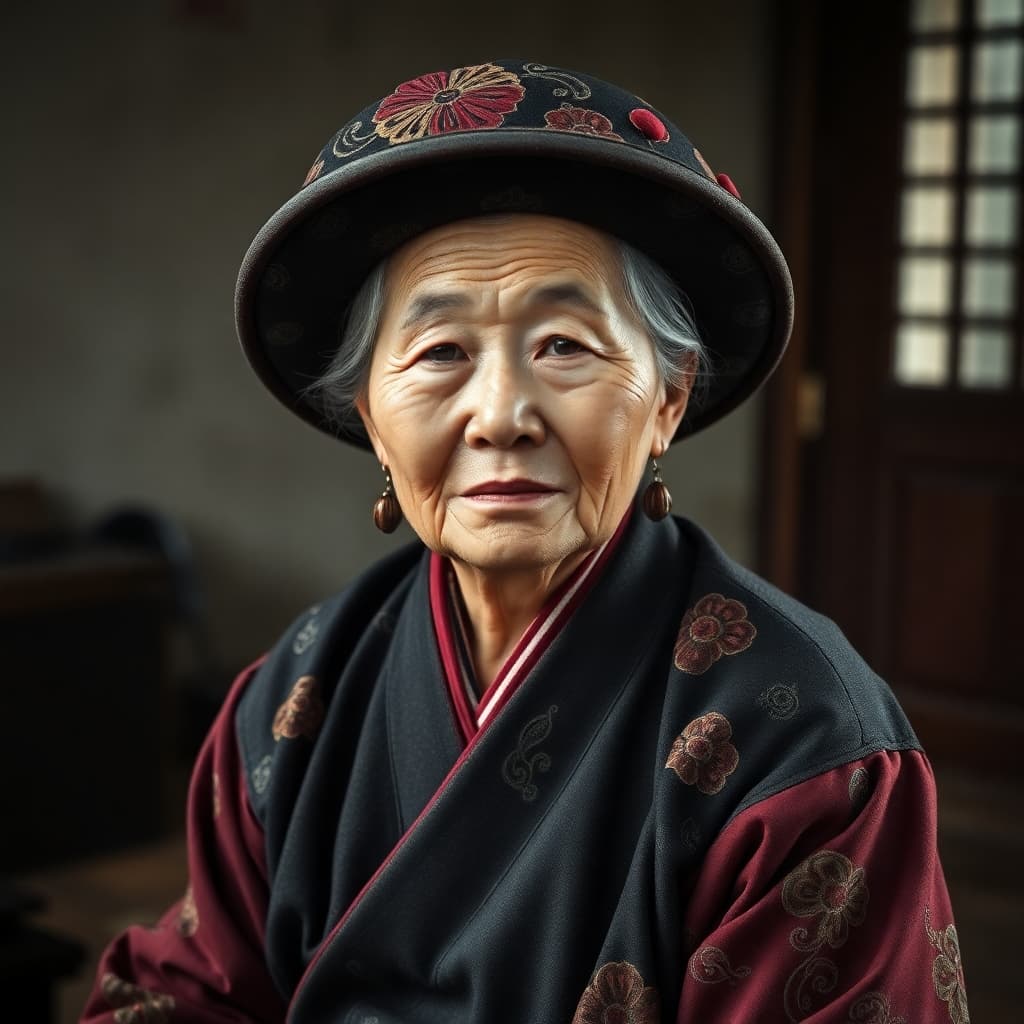 an old chinese women

