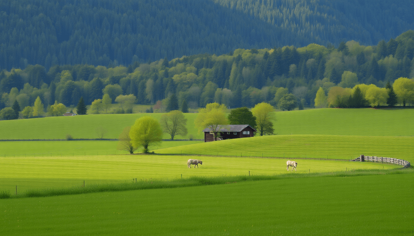 A serene countryside