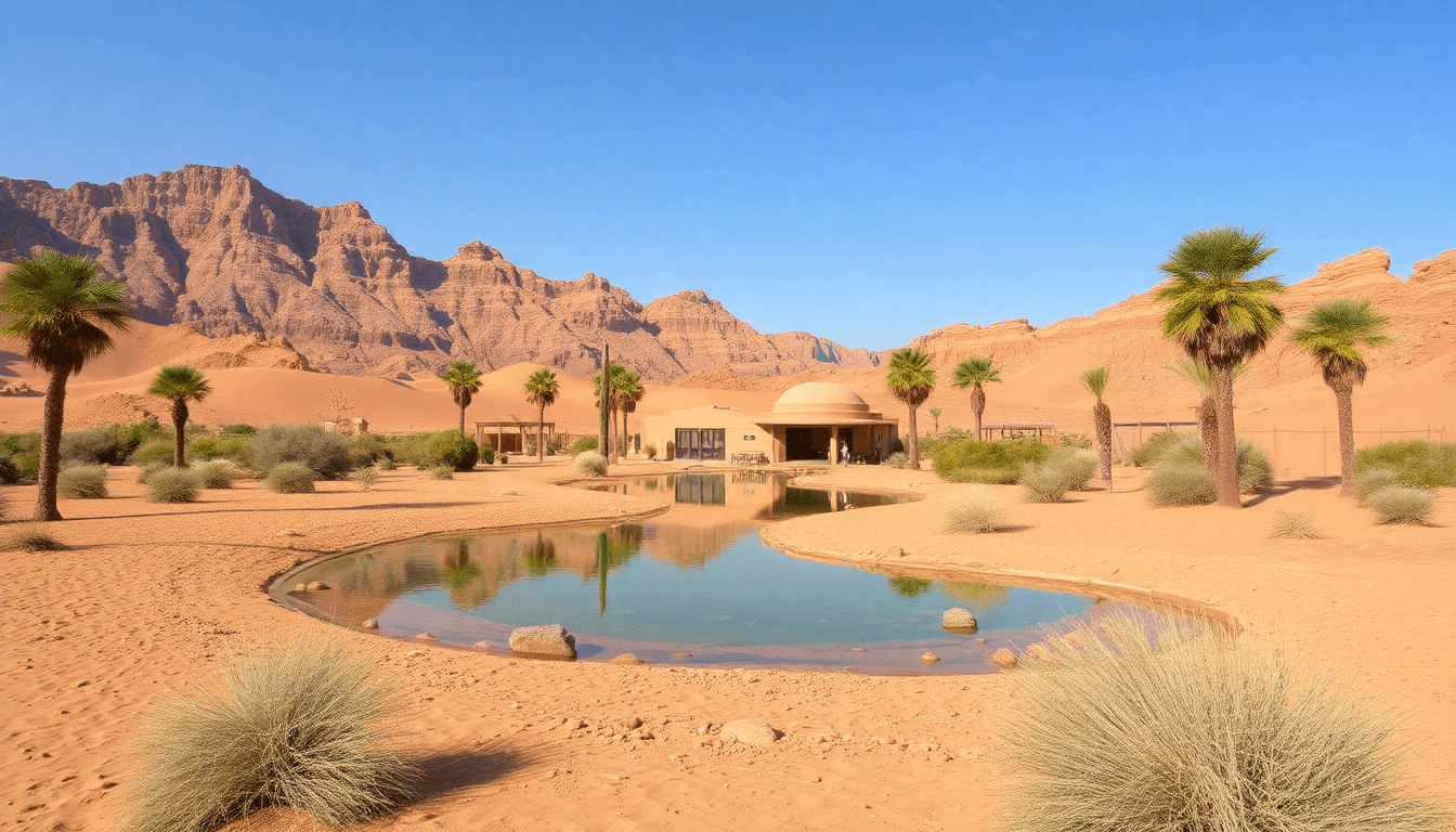 A desert oasis