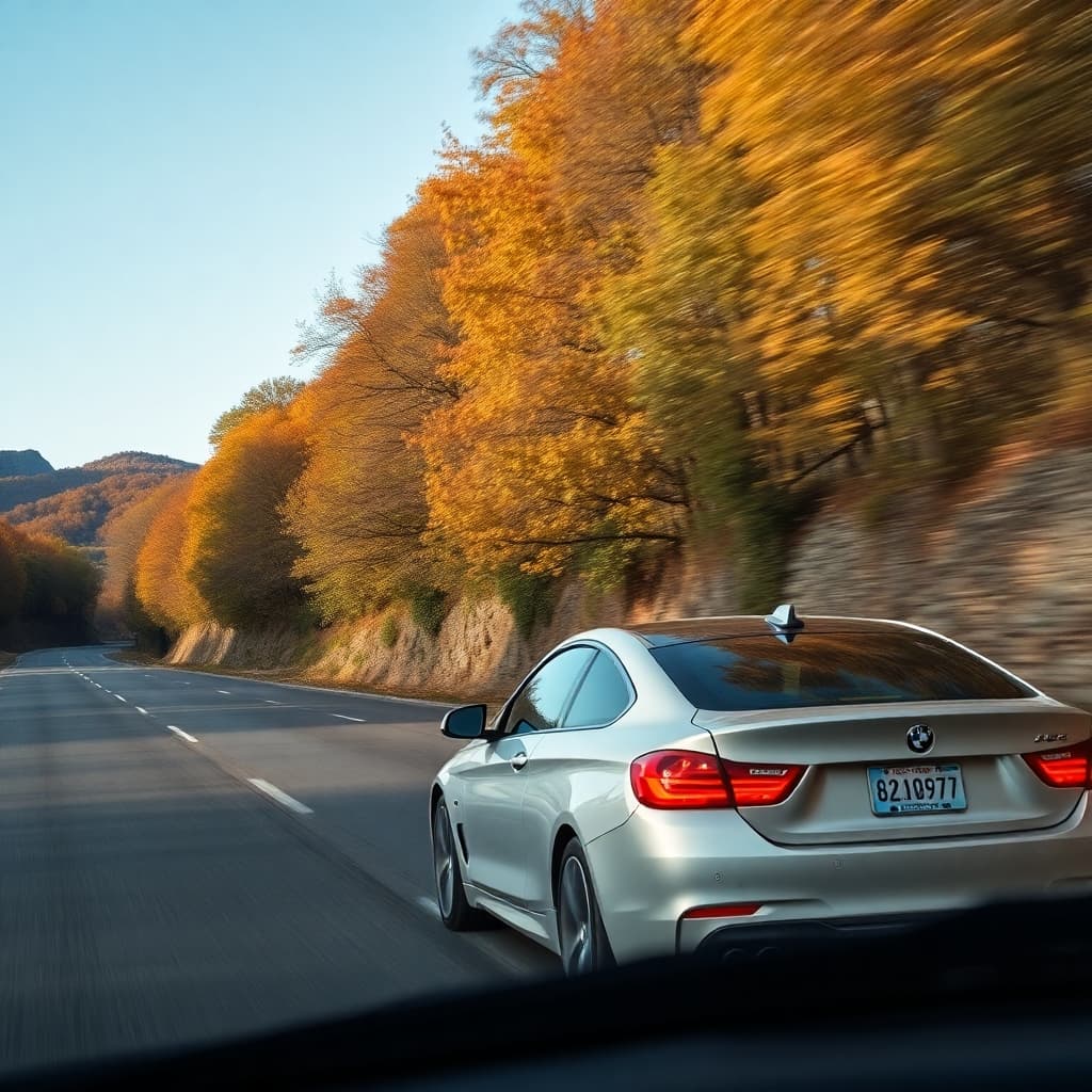 a car on the road
