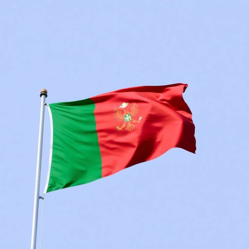 The flag of Bulgaria